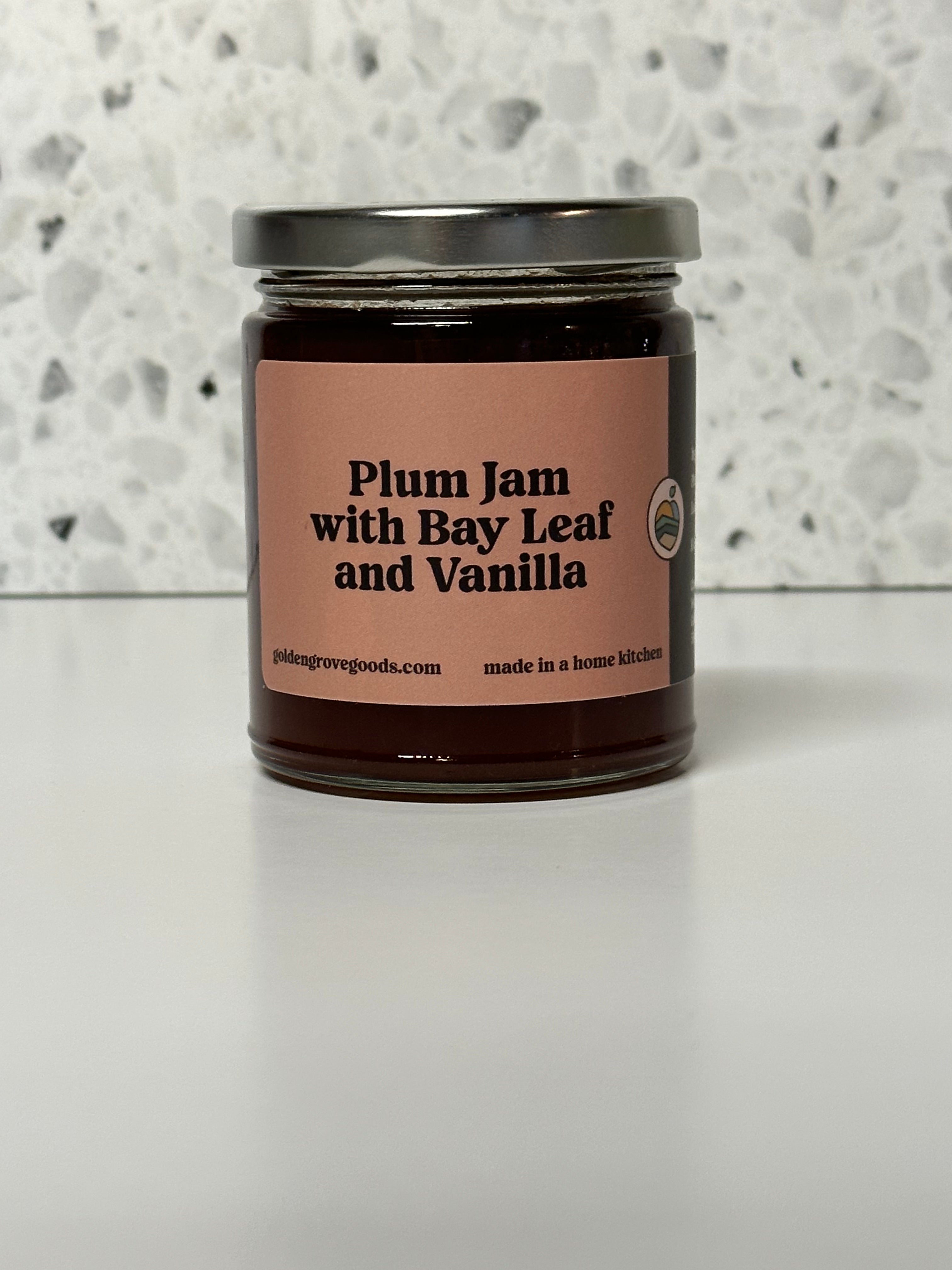 Plum Jam with Bay Leaf and Vanilla Bean
