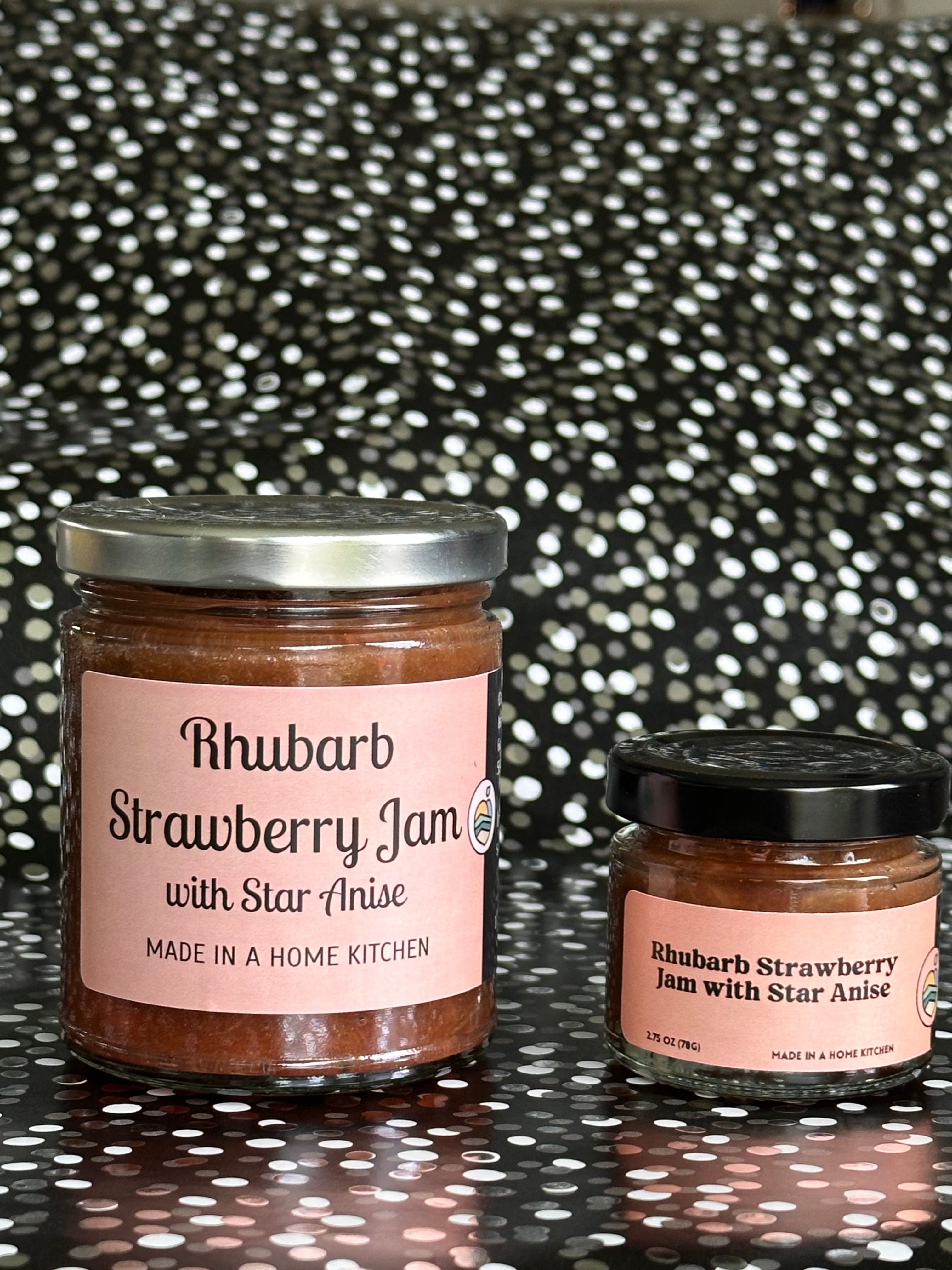 Rhubarb & Strawberry Jam with Star Anise